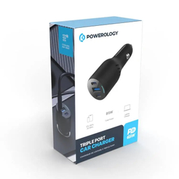 شارژر فندکی 65 وات پاورولوژی مدل Dual Port