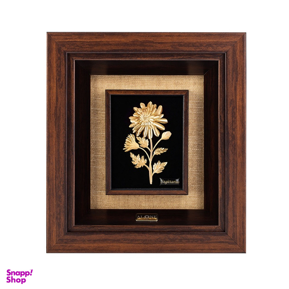 تابلو ورق طلا الون طرح گل داوودی