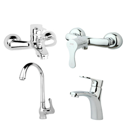 ست شیرآلات راسان مدل صدف کد 41 مجموعه 4 عددی