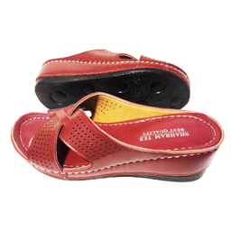 دمپایی زنانه شهرام طب مدل 1054 رنگ زرشکی