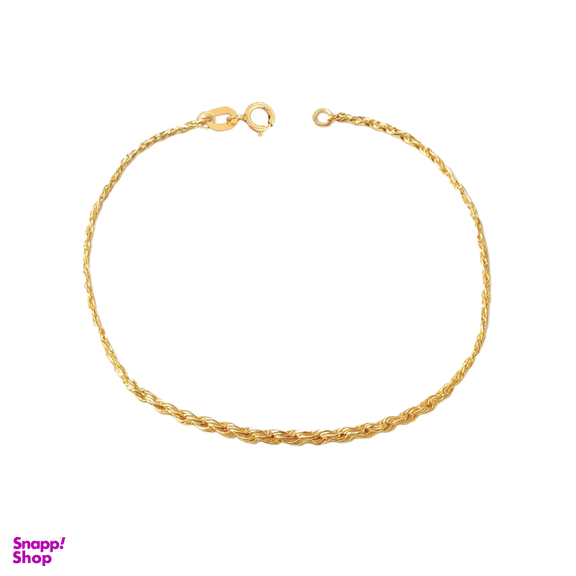 دستبند طلا 18 عیار زنانه دیانا مدل طنابی کد 68