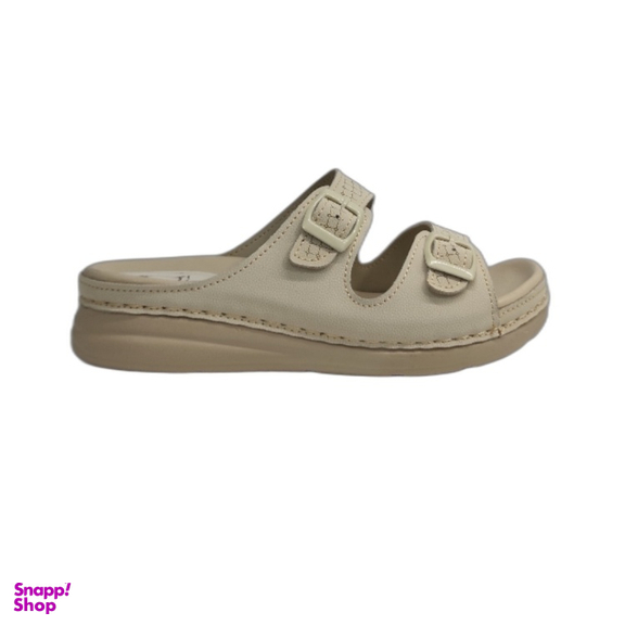 دمپایی طبی زنانه شهرام طب کد 8023 رنگ کرم