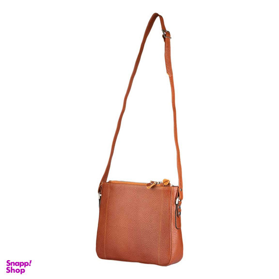 کیف دوشی چرم طبیعی زنانه آروین‌ چرم کد AR-117