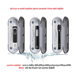 قاب مسافرتی مسواک برقی اورال بی مدل Wober طرح پترن گرافیکی کد 4