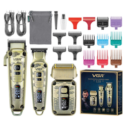 ماشین اصلاح موی سر و صورت وی جی آر مدل V-642 مجموعه 3 عددی