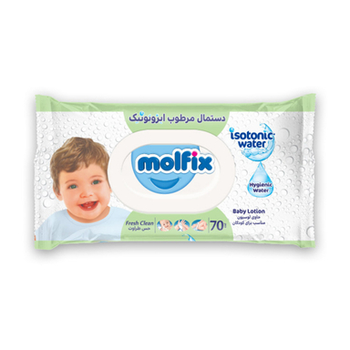 دستمال مرطوب مولفیکس مدل Isotonic بسته 70 عددی