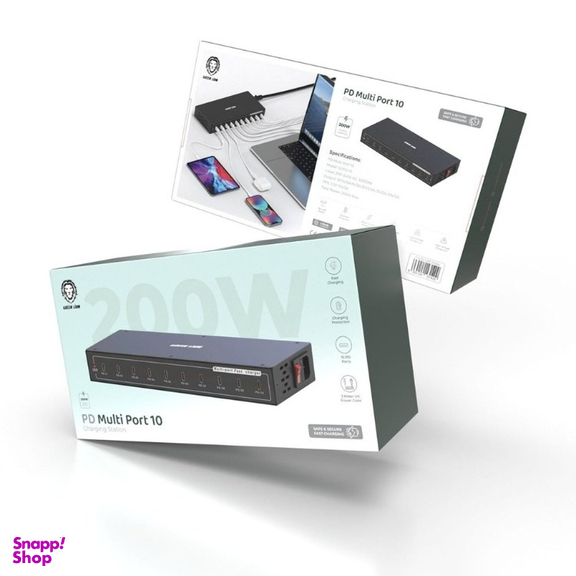 ایستگاه شارژ 10 پورت Type-C گرین لاین مدل PD Multi 10Ports Charging