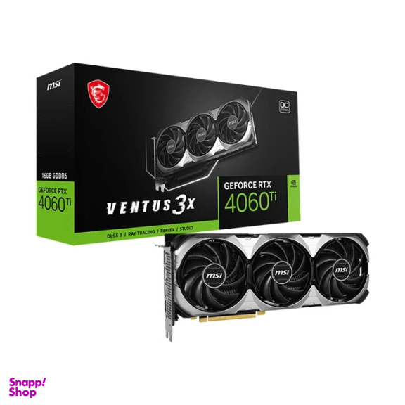 کارت گرافیک ام اس آی مدل GeForce RTX 4060 TI VENTUS 3X OC 16GB