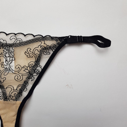 ست سوتین و شورت زنانه برتا مدل توری کد 2020OZB رنگ نسکافه ای