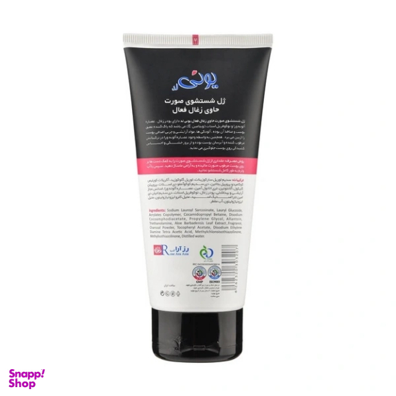 ژل شستشوی صورت یونی لد مدل زغال فعال All Skin حاوی آلوئه ورا حجم 200 میلی لیتر