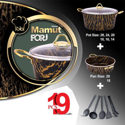 سرویس پخت و پز 19 پارچه ماموت کد 003