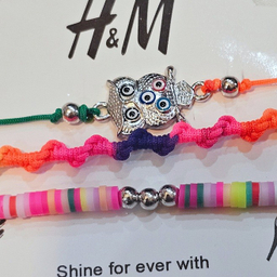 دستبند دخترانه طرح H&M کد 76 مجموعه 3 عددی