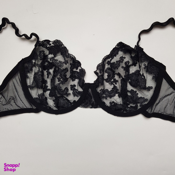 ست شورت و سوتین زنانه برتا مدل توری کد 2020SQ رنگ مشکی