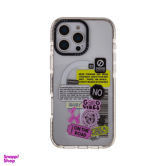 کاور موبایل ویناکیسز مدلGirl Tags MagSafe مناسب اپل iphone 16 pro max
