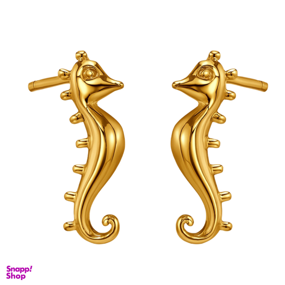 گوشواره طلا 18 عیار زنانه الوندگلد مدل اسب آبی 46685