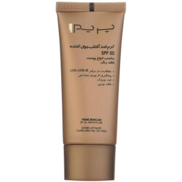 کرم ضدآفتاب بدون رنگ پریم مدل Anti Aging SPF 50 حجم 40 میلی لیتر
