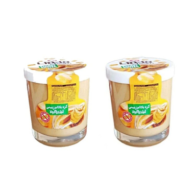کره بادام زمینی لیندو شیرین عسل وزن 220 گرم بسته 2 عددی