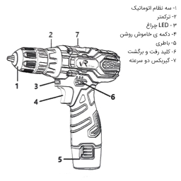 پیچ گوشتی شارژی ویوارکس مدل VR12V-1C