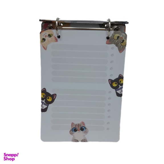 دفتر کلاسوری فانتزی سویل طرح گربه کیوت کد 1328