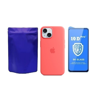 کاور گوشی موبایل مدل M-B Silicon مناسب اپل iPhone 15 به همراه محافظ صفحه نمایش Ten-D