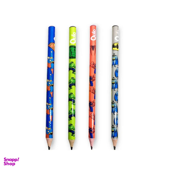 مداد کوییلو مدل ابر قهرمانها بسته 4 عددی