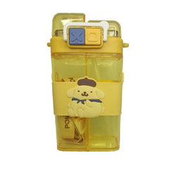 قمقمه آب مدل دو مخزنه خانواده کرومی طرح پام پام پورین گنجایش 0.5 لیتر