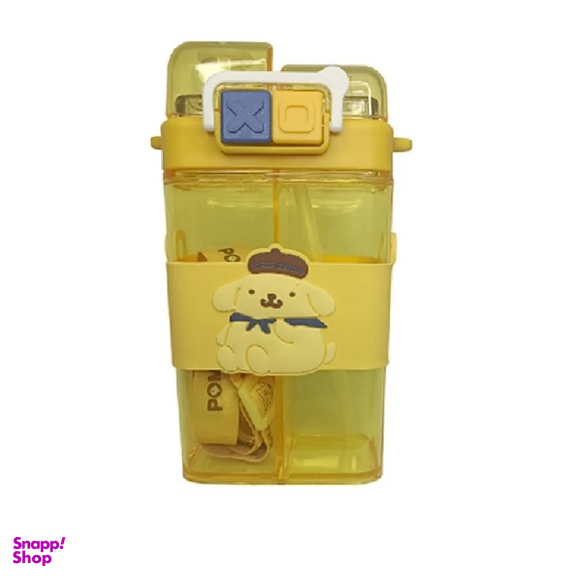 قمقمه آب مدل دو مخزنه خانواده کرومی طرح پام پام پورین گنجایش 0.5 لیتر