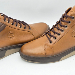 کفش راحتی مردانه شمس کد 4677 رنگ قهوه‌ای