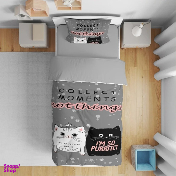 سرویس روتختی 5 تکه نوپه هوم طرح گربه کد T4577