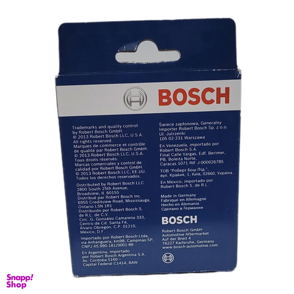 شمع خودرو بوش دو پلاتین پایه کوتاه مدل FLR8LDCU+9 بسته 4 عددی