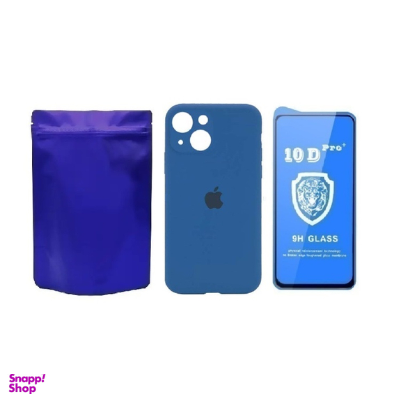 کاور گوشی موبایل مدل M-B Silicon طرح محافظ لنز دار مناسب اپل iPhone 15 به همراه محافظ صفحه نمایش Ten-D