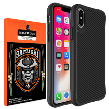 کاور گوشی موبایل سامورایی مدل Carbon Fiber مناسب iPhone X / iPhone Xs