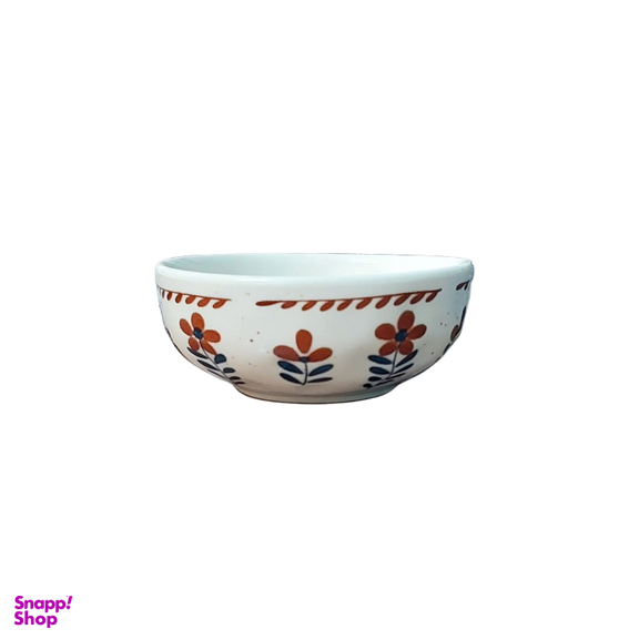 پیاله ماست خوری طرح گل قرمز کد 0011 بسته 6 عددی