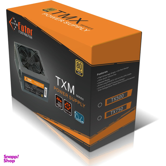 منبع تغذیه 500 وات کامپیوتر فاطر مدل TX500 80+ GOLD