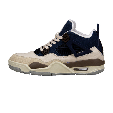 کفش ورزشی زنانه طرح ایر جردن 4 کد 2338 رنگ کرم سرمه ای