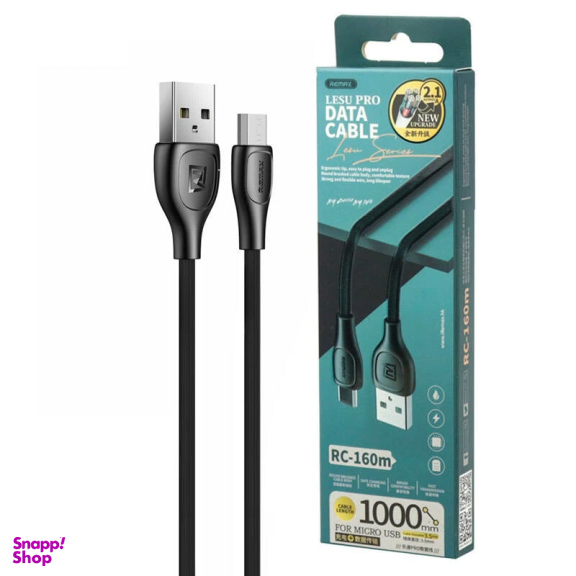کابل تبدیل USB به microUSB ریمکس مدل RC-160m طول 1 متر