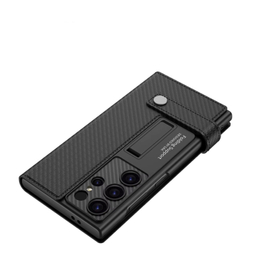 کیف چرم گوشی موبایل جی کی کی مدل Folding Support مناسب سامسونگ Galaxy S24 Ultra