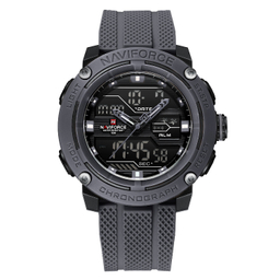 ساعت مچی دیجیتال مردانه نیوی فورس مدل NAVIFORCE 7114 رنگ خاکستری