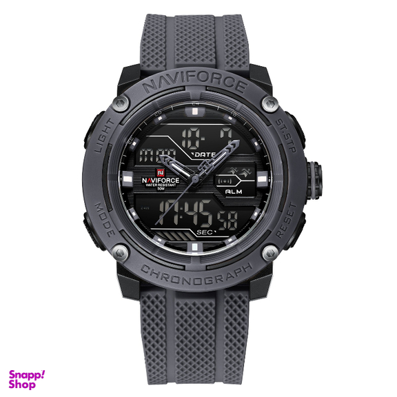 ساعت مچی دیجیتال مردانه نیوی فورس مدل NAVIFORCE 7114 رنگ خاکستری