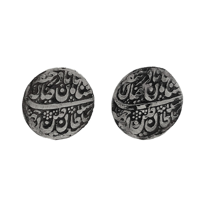 دکمه سردست نقره مردانه گالری ظهیرالدینی طرح سکه قدیمی کد 01