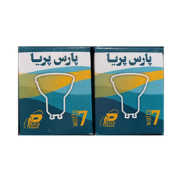 لامپ هالوژن 7 وات پارس پریا پایه MR16 بسته 5 عددی