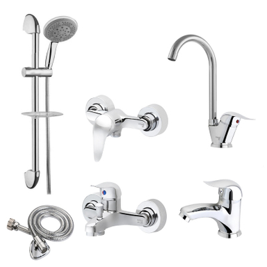 ست شیرآلات حکمت نشان مدل لیندا پلاس K مجموعه 6 عددی