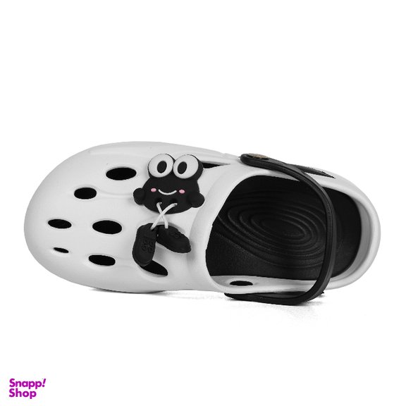 صندل پسرانه شیما مدل کراکس frog رنگ سفید مشکی