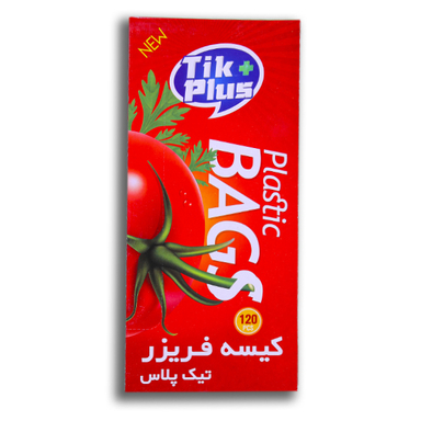 کیسه فریزر تیک پلاس مدل bo× بسته 120 عددی