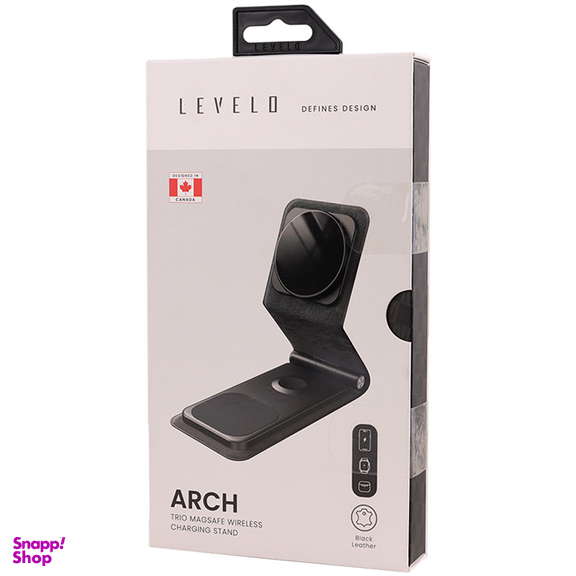 شارژر بی سیم و استند رومیزی لِواو مدل Arch LV31WSSBK