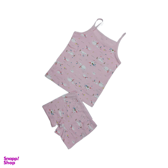 رکابی و شورت دخترانه مدل بندی کد 55002