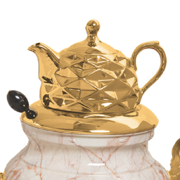 سماور سه کاره گازی گلستان مدل لوکس طرح سنگ کد G901cp