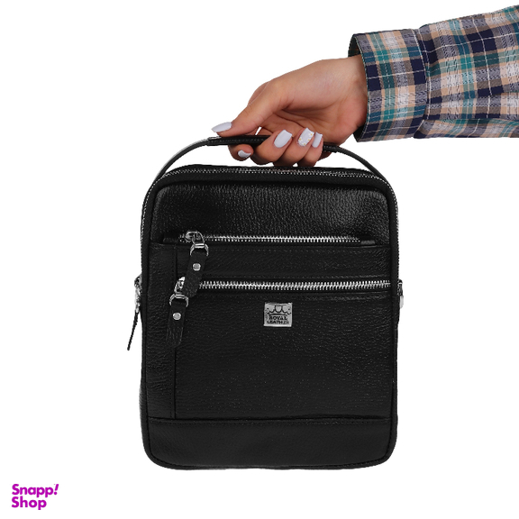 کیف دوشی مردانه رویال چرم کد W70