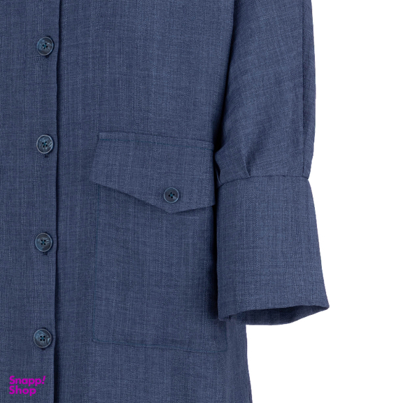 مانتو زنانه السانا مدل مهرنوش کد 216305 رنگ نفتی