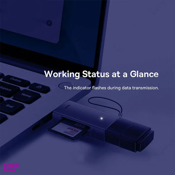کارت خوان Type-C/USB باسئوس مدل WKQX060113